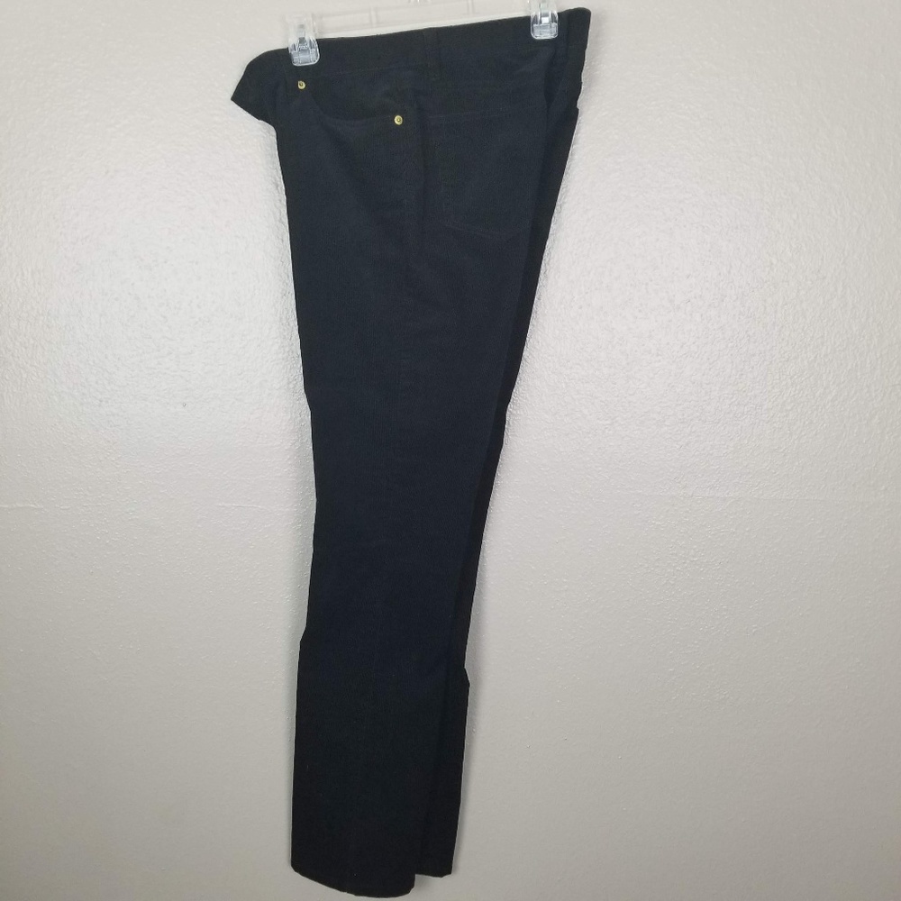 Lauren Jeans Co. Black Corduroy Straight Leg Jeans
